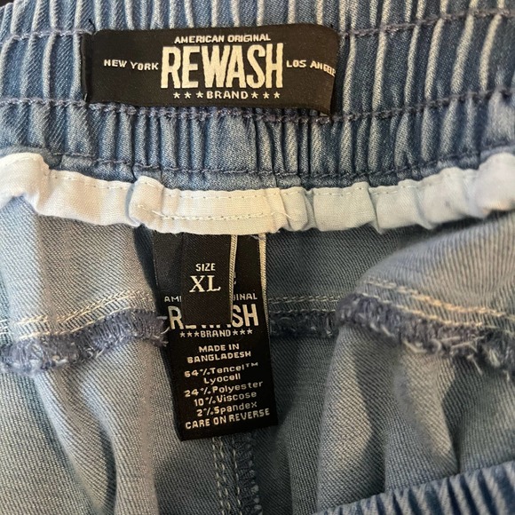 Rewash Light Blue Wide Leg Pants - Picture 6 of 10